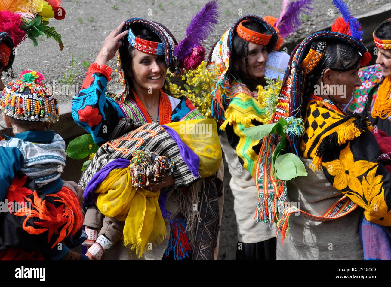 Il Pakistan, Rambur village Foto Stock