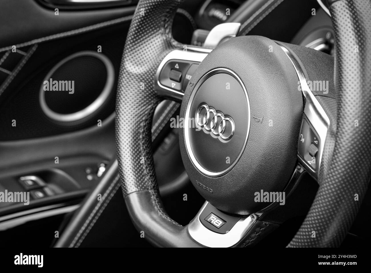 Volante Audi R8 Foto Stock