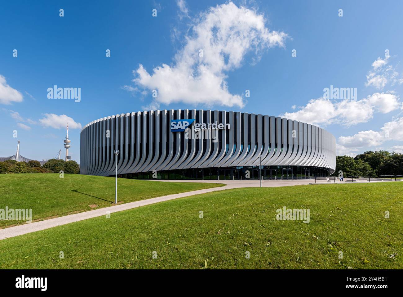 SAP-Garden Munich, Olympiapark, Germania Foto Stock