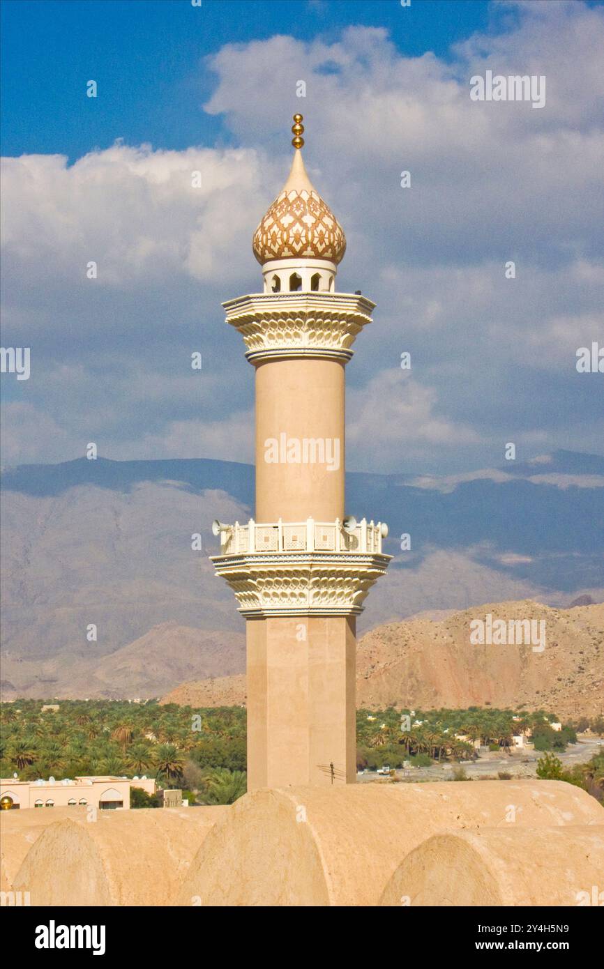 Nizwa fort, il sultanato di Oman Foto Stock