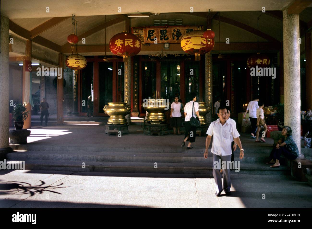 Asia. Singapore. Vita quotidiana nella Pagoda del quartiere cinese Foto Stock