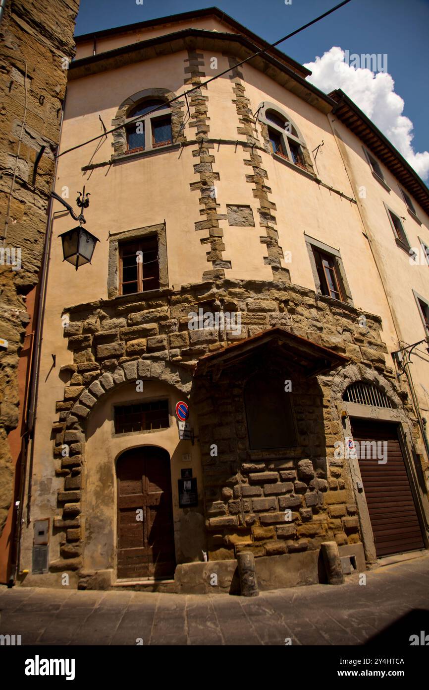 Città medievale di Arezzo, Toscana, Italia Foto Stock