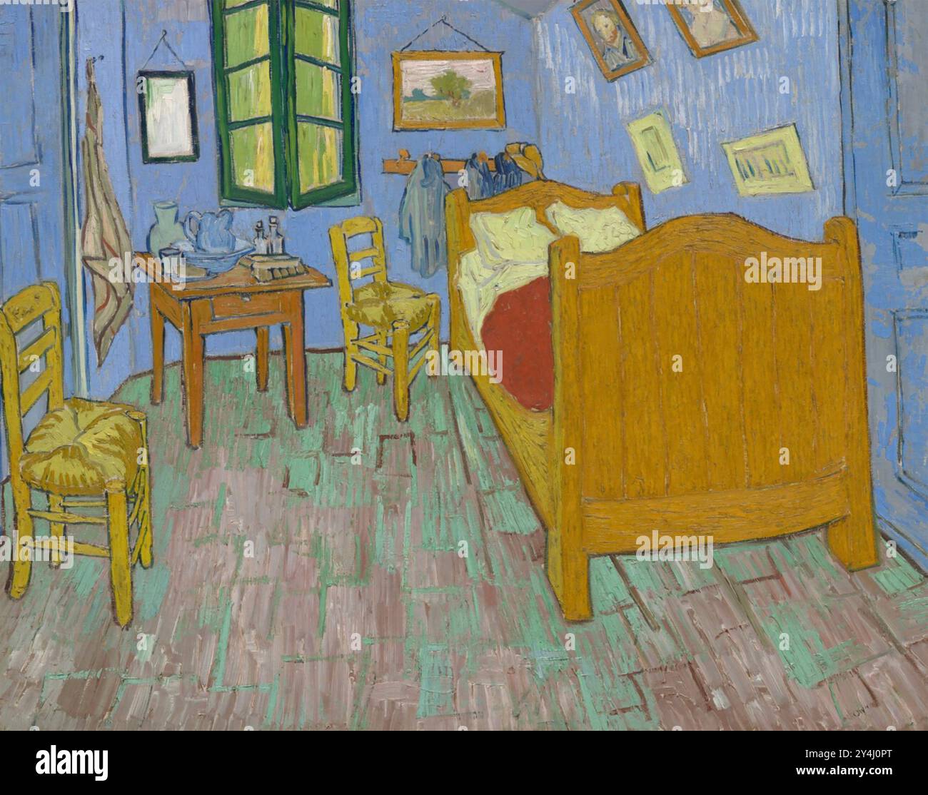 VINCENT van GOGH (1853-1890), pittore olandese. Camera da letto ad Arles intorno al 1888 Foto Stock