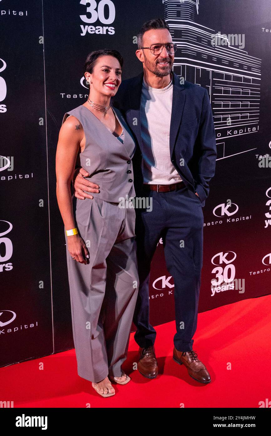 Madrid, Madrid, Spagna. 18 settembre 2024. PABLO PUYOL y su mujer BEATRIZ MUR. (Immagine di credito: © Oscar Manuel Sanchez/ZUMA Press Wire) SOLO PER USO EDITORIALE! Non per USO commerciale! Foto Stock