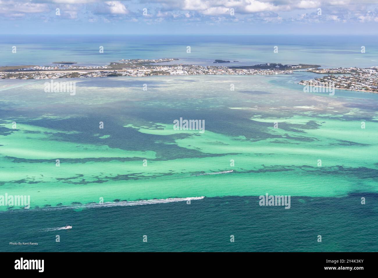 Vista aerea di Marathon Key, Florida, Stati Uniti. Foto Stock