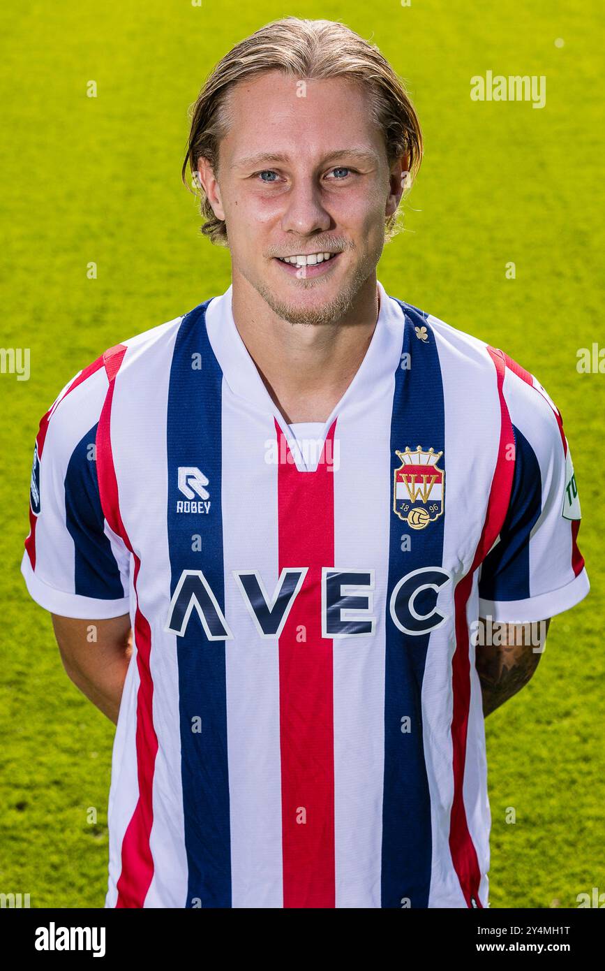 TILBURG, 18-09-2024. Stadio Koning Willem II. Eredivisie voetbal stagione 2024-2025, voetbal. Photocall Willem II. Jesse Bosch credito: Pro Shots/Alamy Live News Foto Stock