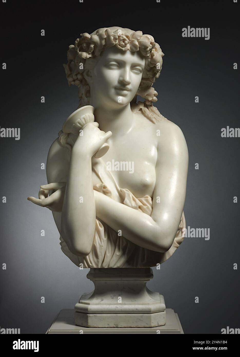 Auguste Clesinger (scultore francese ) - Bacchante, una compagna femminile di Bacco, il dio romano del vino - 1863 Foto Stock