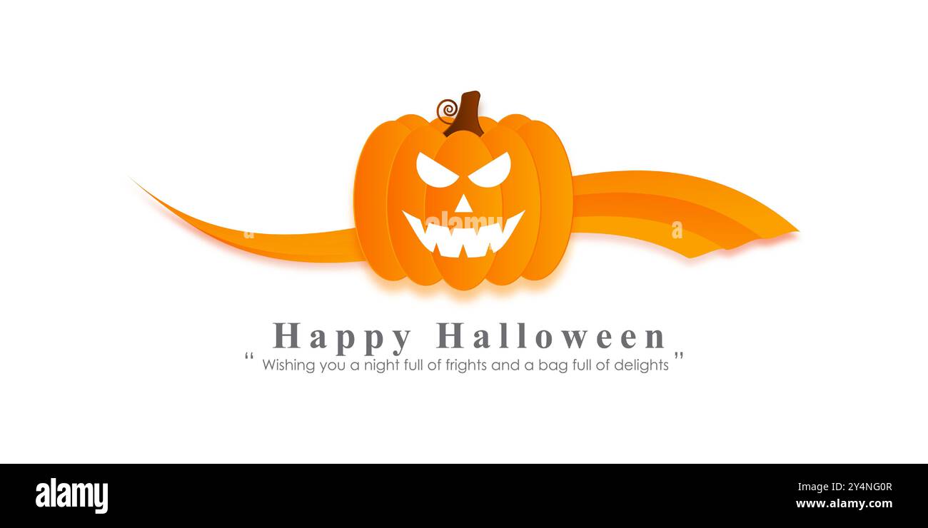 Illustrazione vettoriale del modello di feed dei social media di Happy Halloween Illustrazione Vettoriale