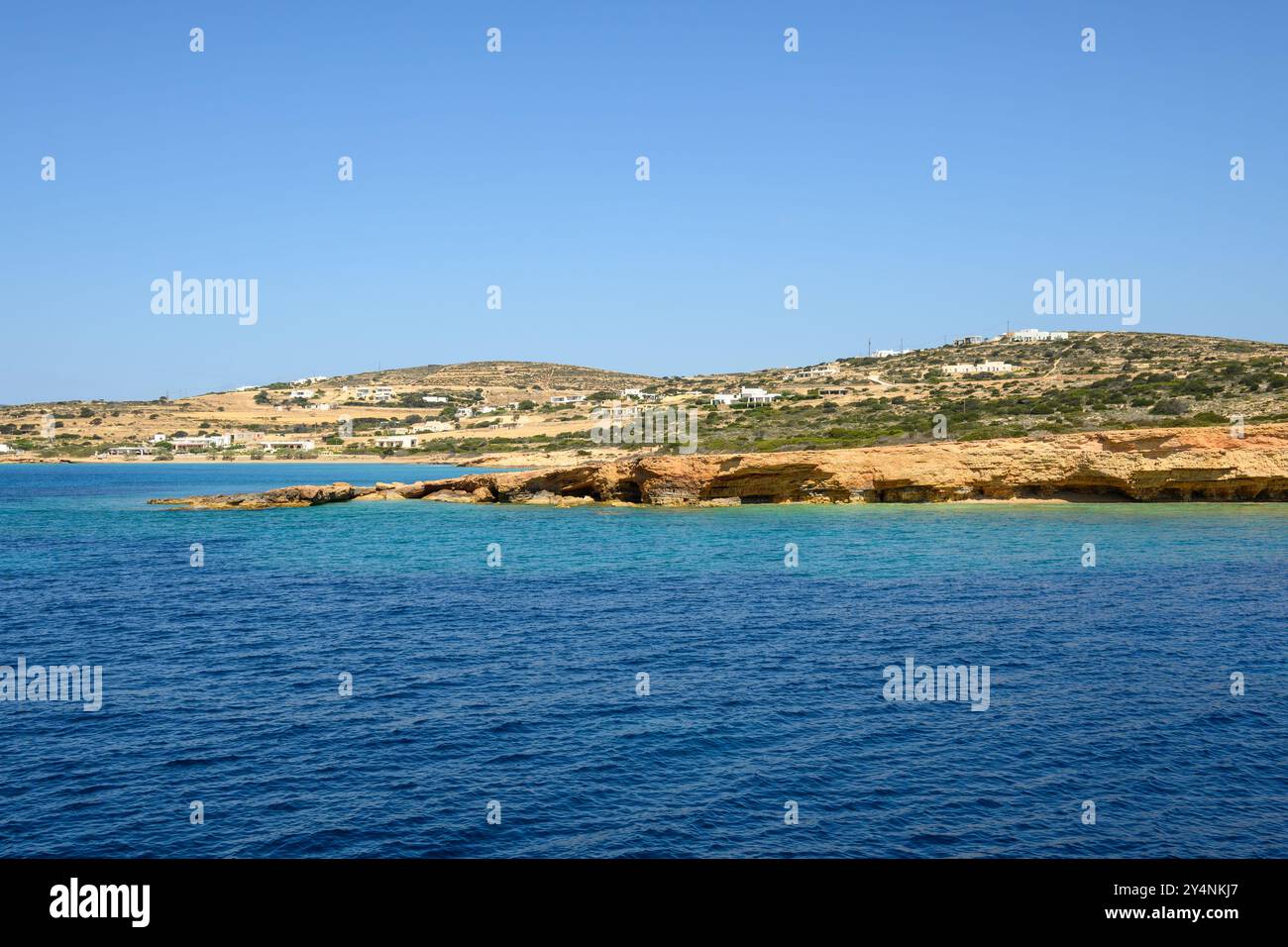 La costa dell'isola di Ano Koufonisi. Koufonisia, piccole Cicladi, Grecia Foto Stock