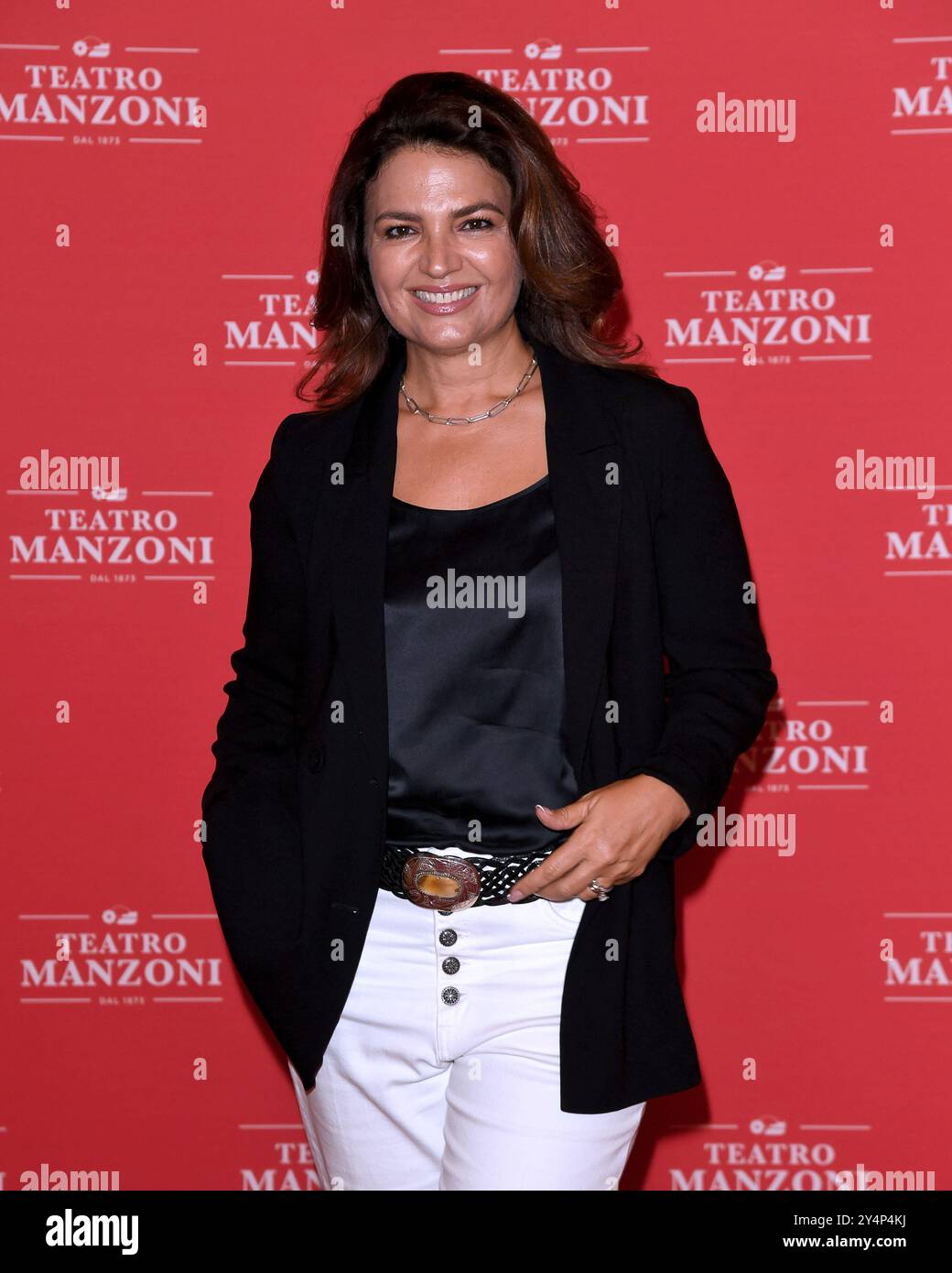 Milano, presentazione della stagione 2024/2025 del Teatro Manzoni - Tosca D'Aquino Foto Stock