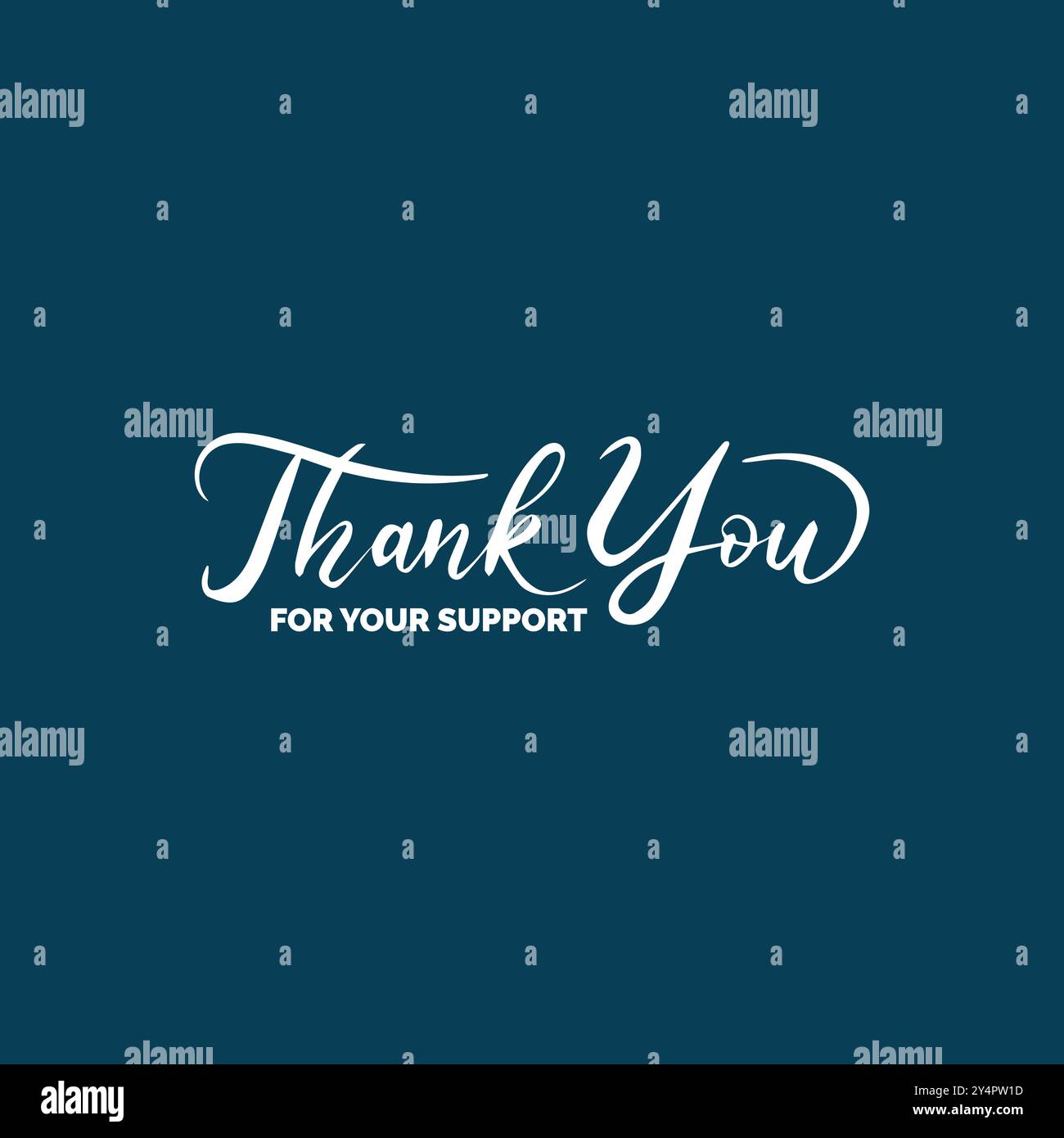 grazie, grazie per il vostro sostegno, biglietto di auguri di ringraziamento, illustrazione stock di ringraziamento. Illustrazione Vettoriale