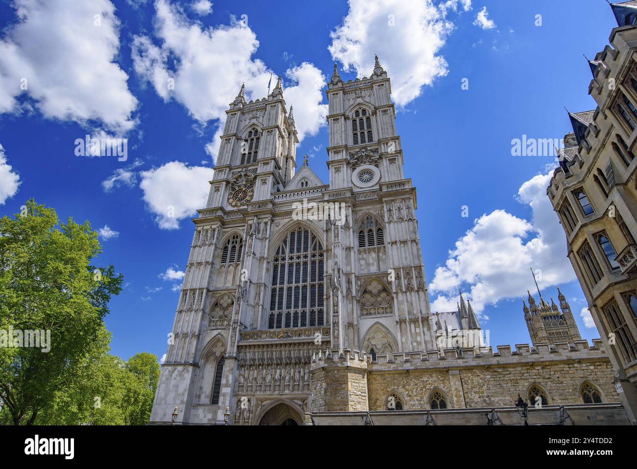 Westminster Abbey, la chiesa più famosa di Londra, Inghilterra, Regno Unito, Europa Foto Stock