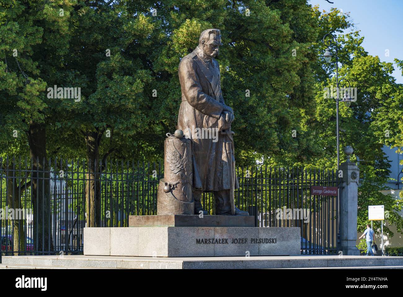 Statua di Jozef Pilsudski a Varsavia, Polonia, Europa Foto Stock