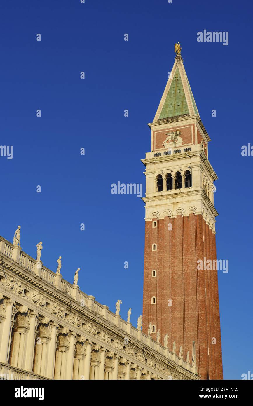 Campanile di San Marco a Venezia, Italia, Europa Foto Stock