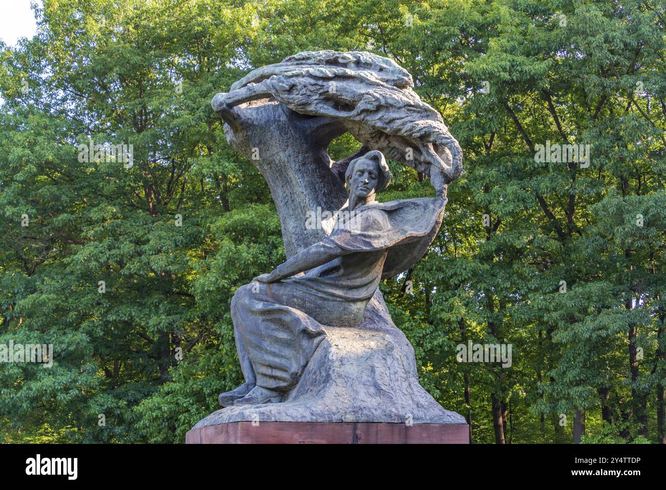 Monumento di Frederic Chopin nel parco Lazienki, Varsavia, Polonia, Europa Foto Stock