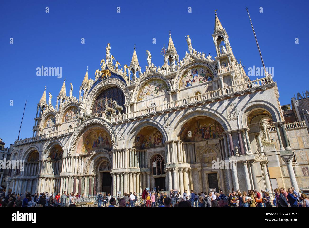 Basilica di San Marco in Piazza San Marco, Venezia, Italia, Europa Foto Stock