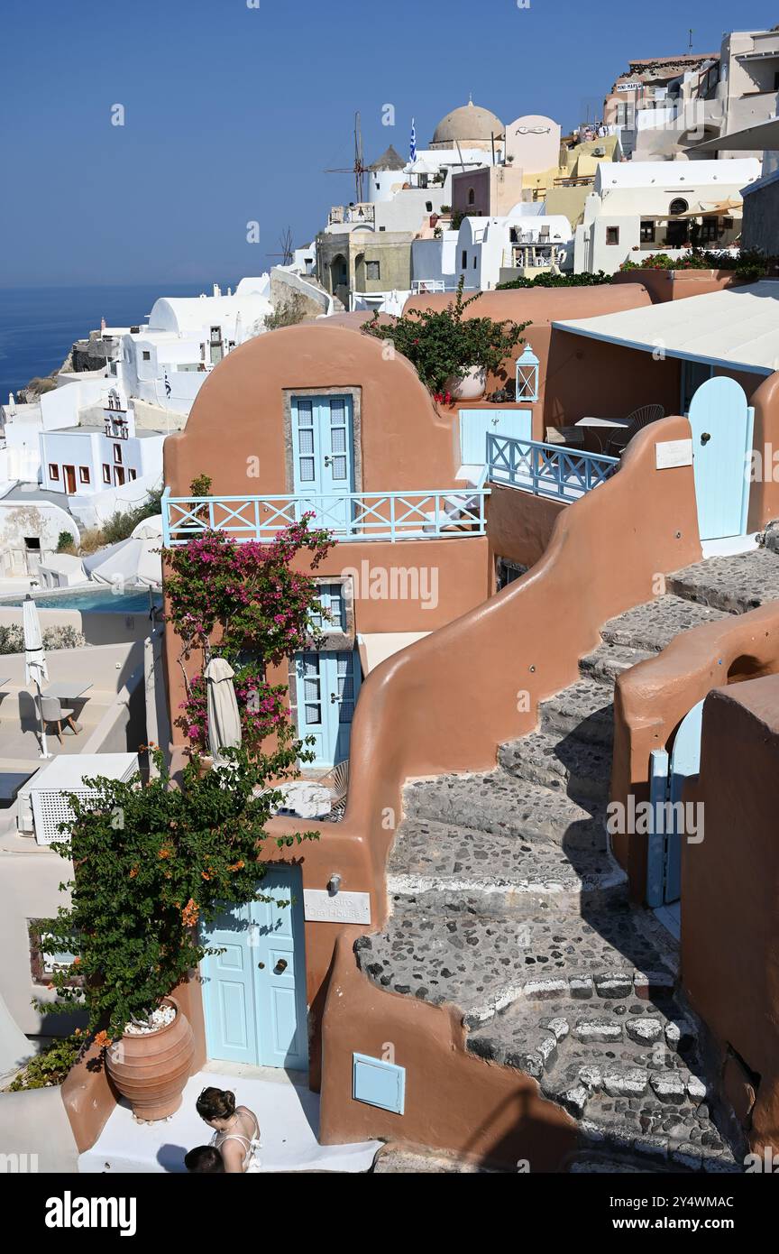 Santorini isola Grecia Foto Stock