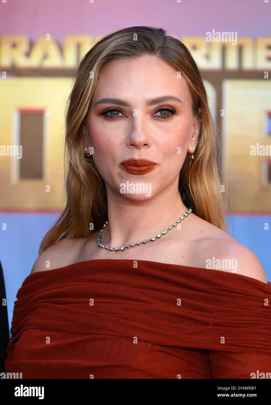 Londra, Regno Unito. 19 settembre 2024. Scarlett Johansson arriva alla premiere britannica di Transformers One, Cineworld. Crediti: Doug Peters/EMPICS/Alamy Live News Foto Stock