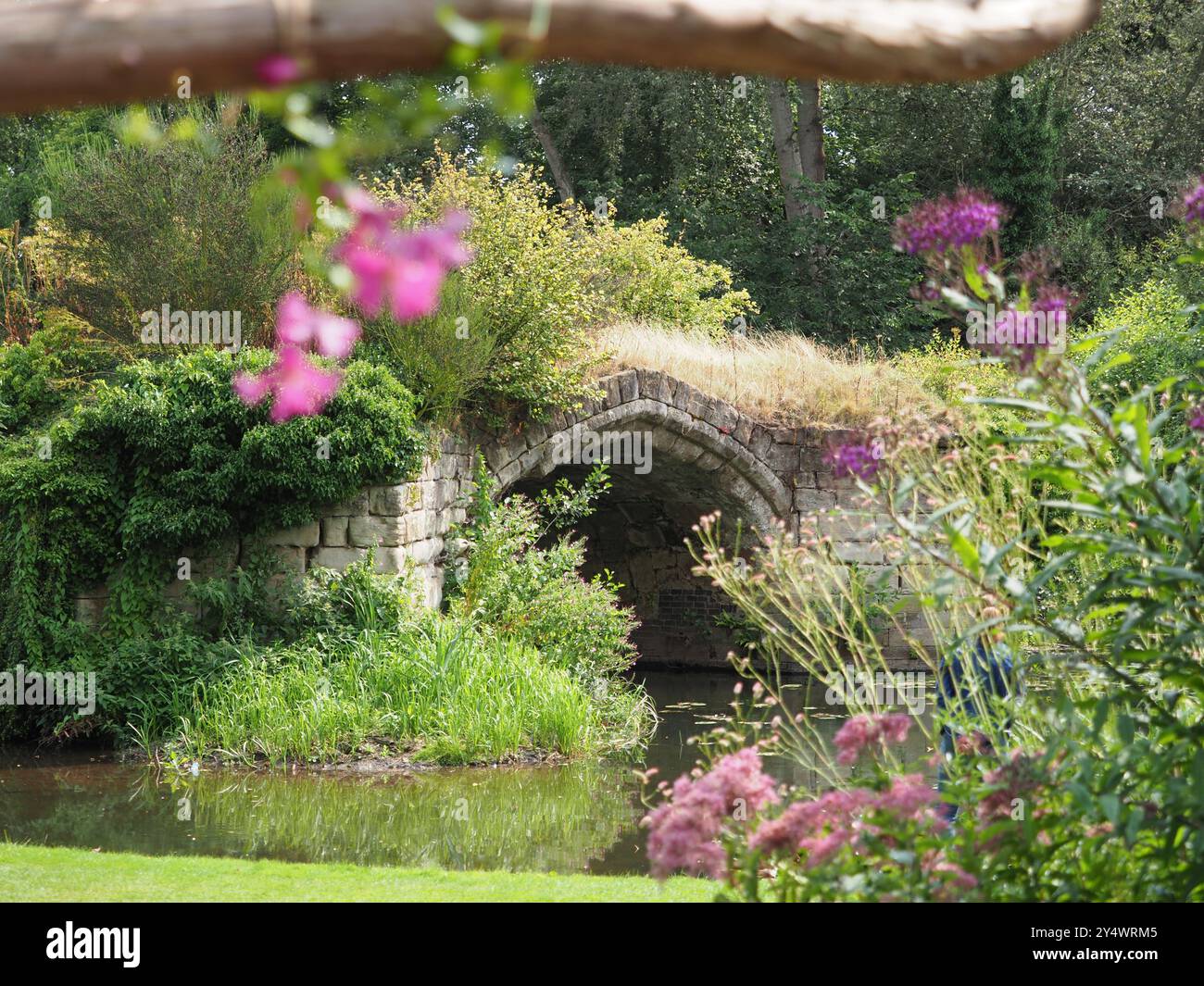 The Mill Garden - English Cottage Garen, Warwick Foto Stock