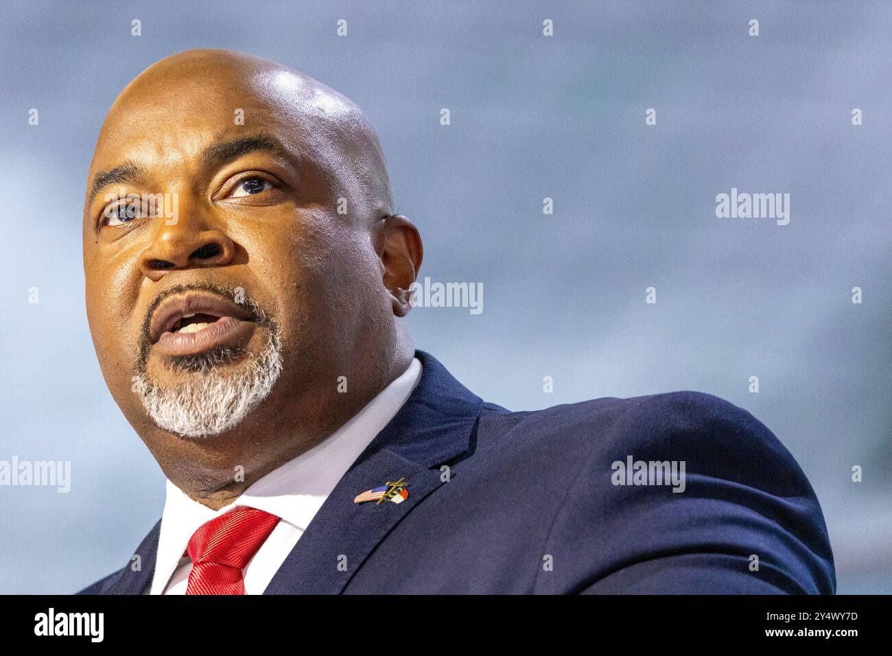 Milwaukee, Stati Uniti d'America, 15 luglio 2024, North Carolina tenente governatore Mark Robinson alla Convention nazionale repubblicana. Foto Stock