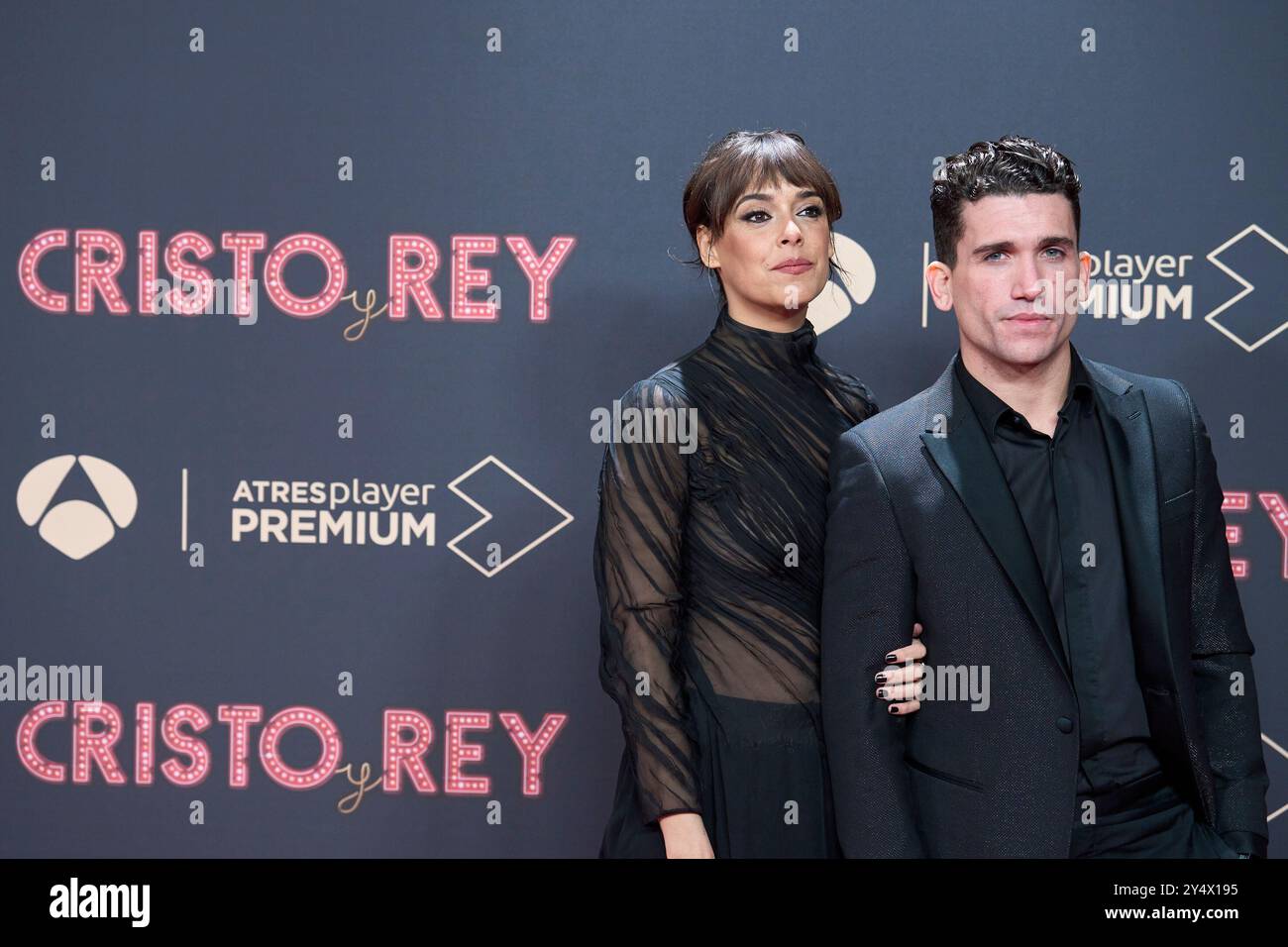 Belen Cuesta, Jaime Lorente partecipa alla prima "Cristo y Rey" al Callao Cinema il 12 gennaio 2023 a Madrid, Spagna. Foto Stock