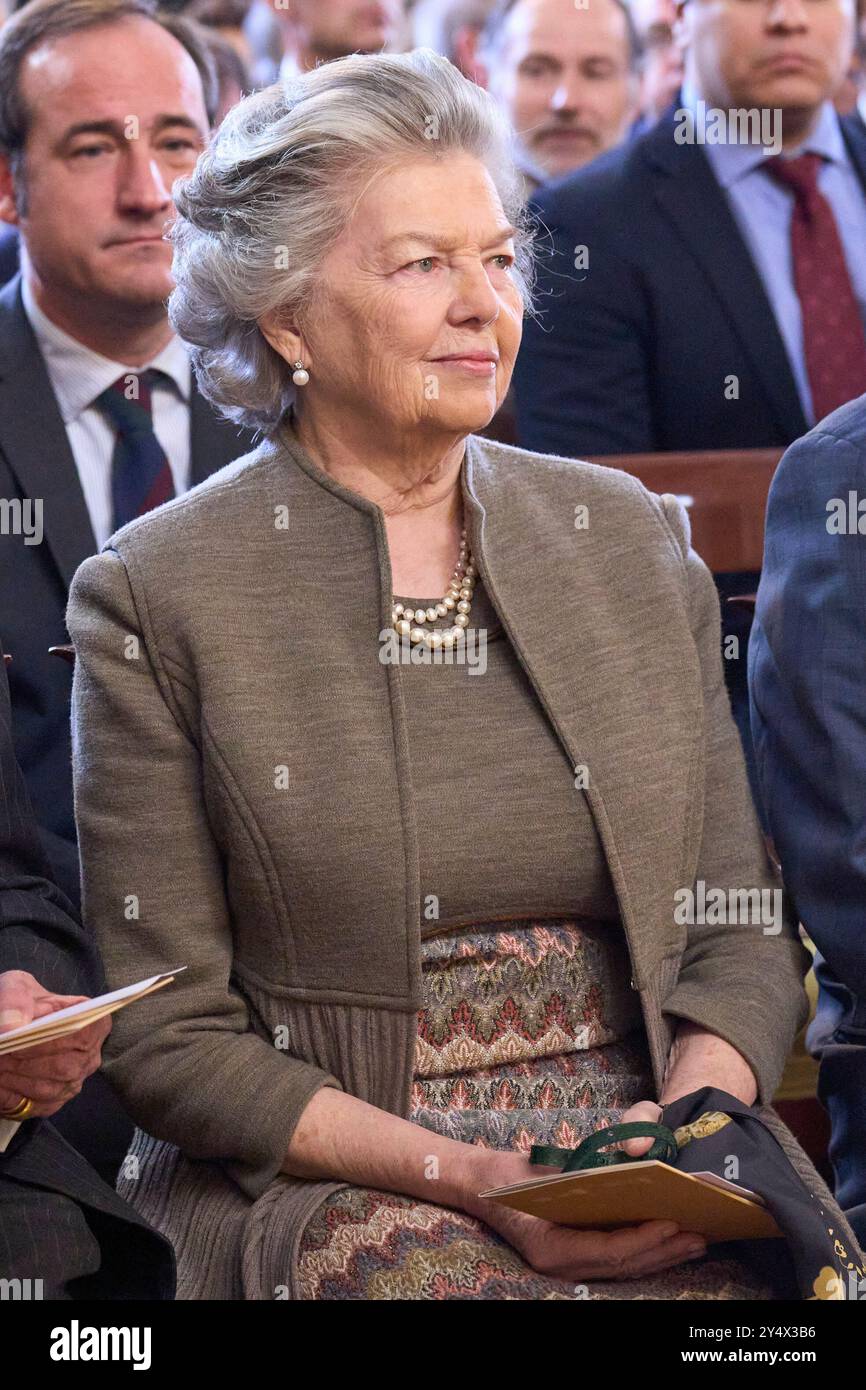 La Principessa Anna, Duchessa di Calabria partecipa alla presentazione del "Portale digitale della storia ispanica" al Palazzo reale il 28 febbraio 2023 a Madrid, Spagna. Foto Stock