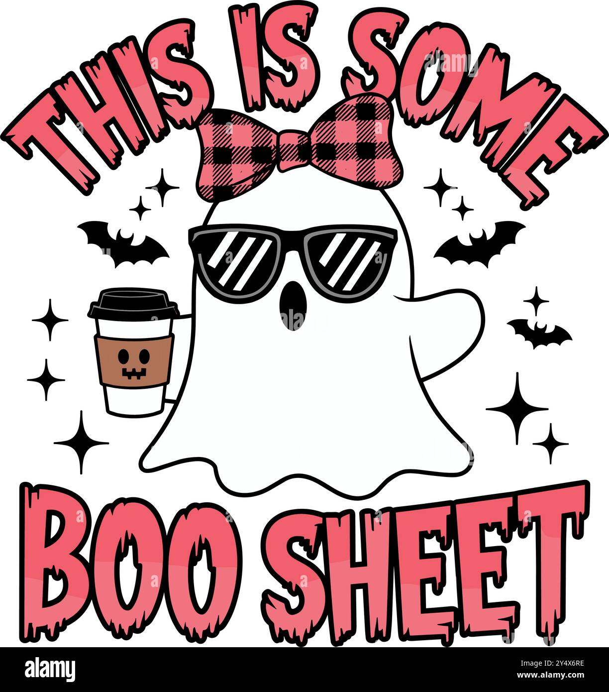 Questo è un po' di Boo Sheet Illustrazione Vettoriale