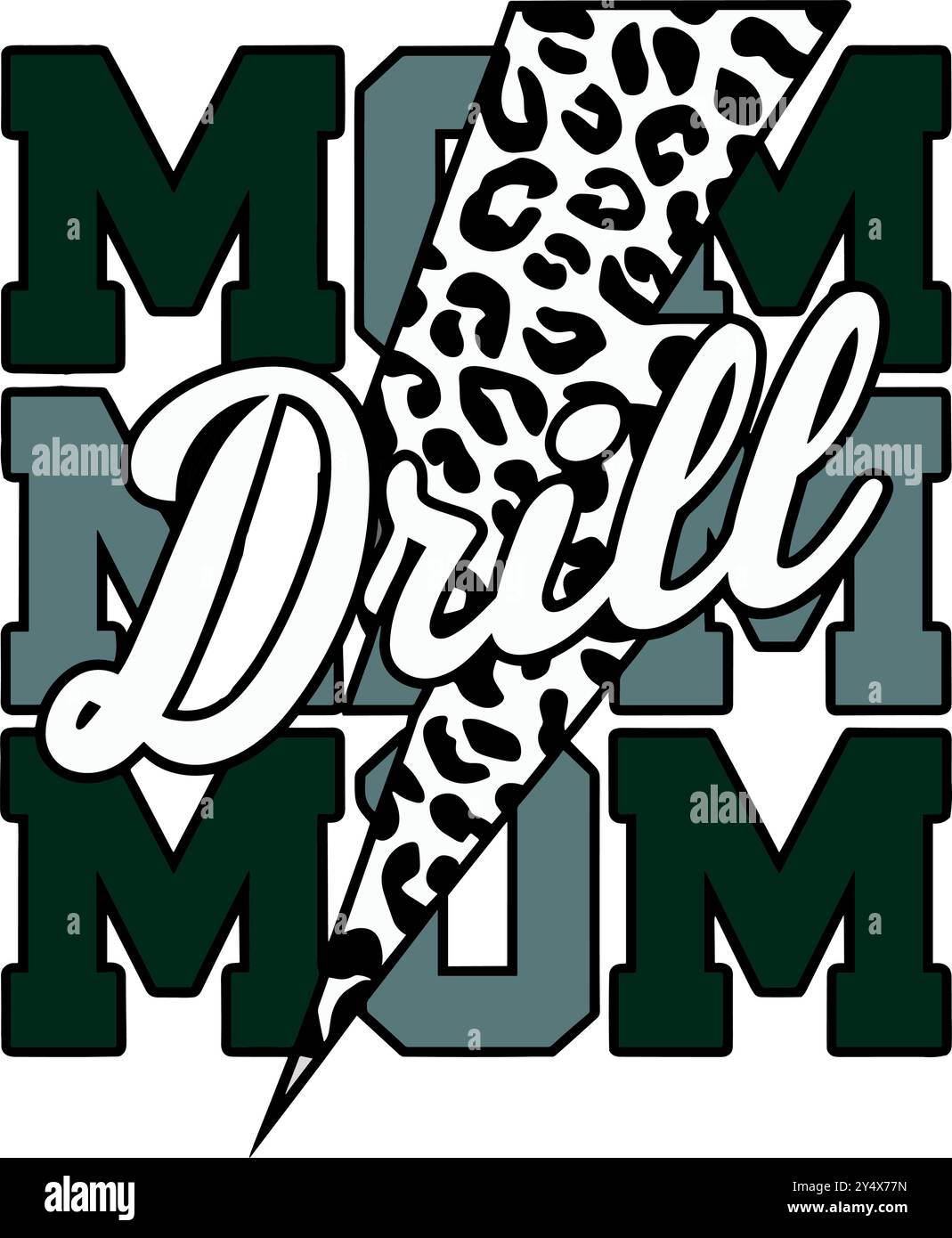 mamma drill Illustrazione Vettoriale