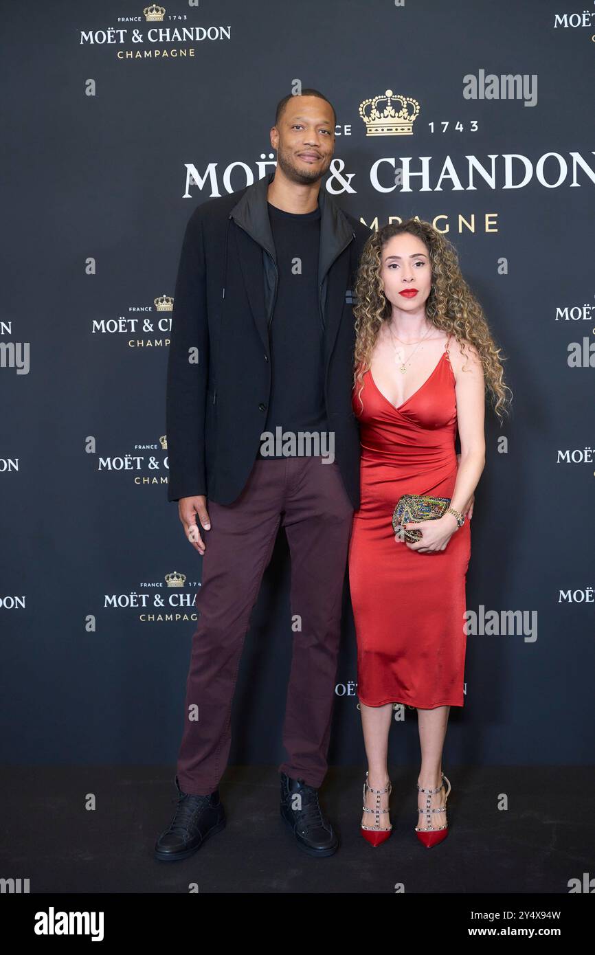 Anthony Randolph partecipa alla festa di Natale Moet Chandon al Mandarin Oriental Ritz Hotel il 28 novembre 2023 a Madrid, Spagna. Foto Stock