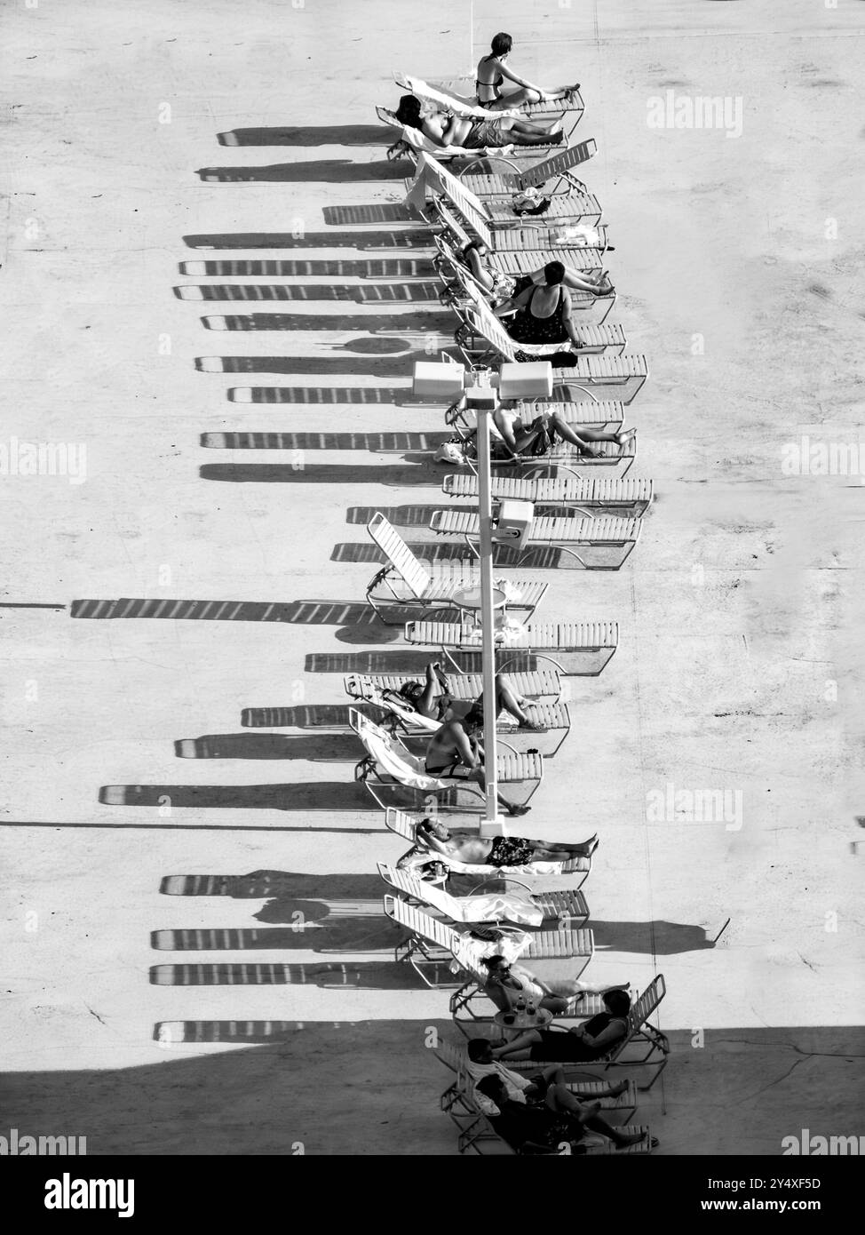 Las Vegas, Stati Uniti - 17 luglio 2008: Aerea di persone che si godono la terra alla Spa di Las Vegas, Stati Uniti. Foto Stock