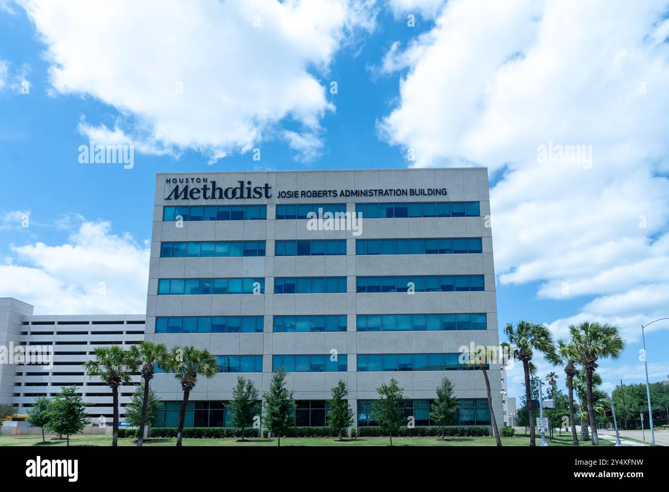 Edificio amministrativo metodista Josie Roberts a Houston, Texas, Stati Uniti. Foto Stock