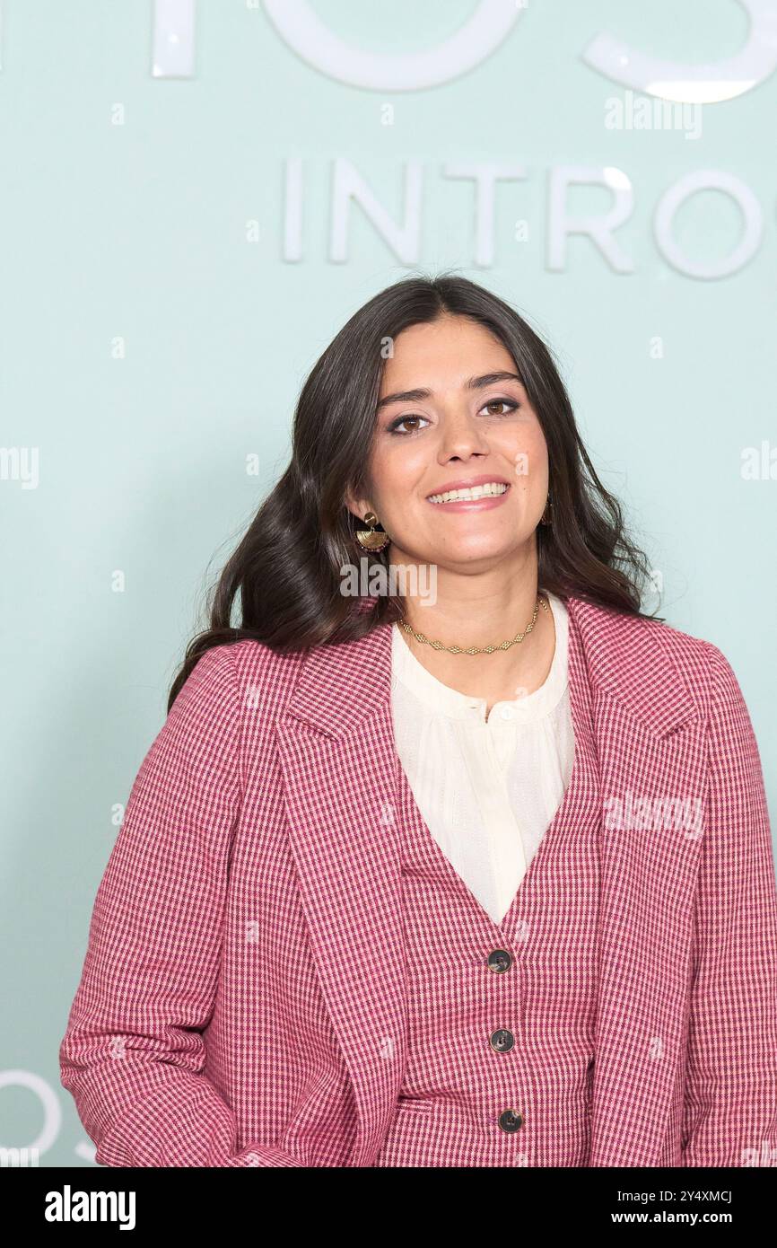 Maria Garcia de Jaime partecipa alla presentazione della Collezione Hoss-Intropia Autunno/Inverno 2022 presso la Fondazione Fernando de Castro il 5 ottobre 2022 a Madrid, Spagna. Foto Stock