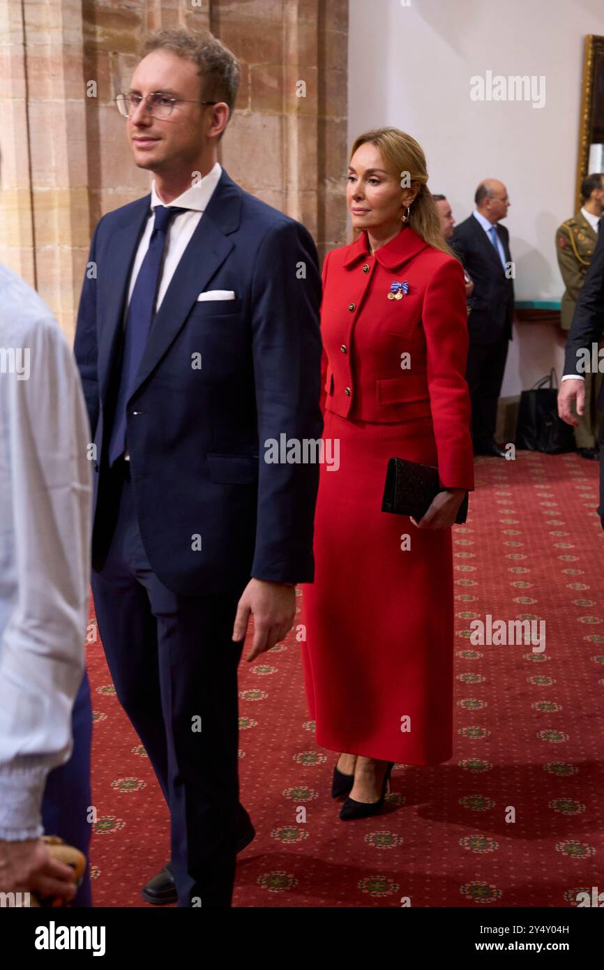 Esther Alcocer Koplowitz partecipa al concorso Audience with Princess of Asturias Awards 2022 al Reconquista Hotel il 28 ottobre 2022 a Oviedo, Spagna. Foto Stock
