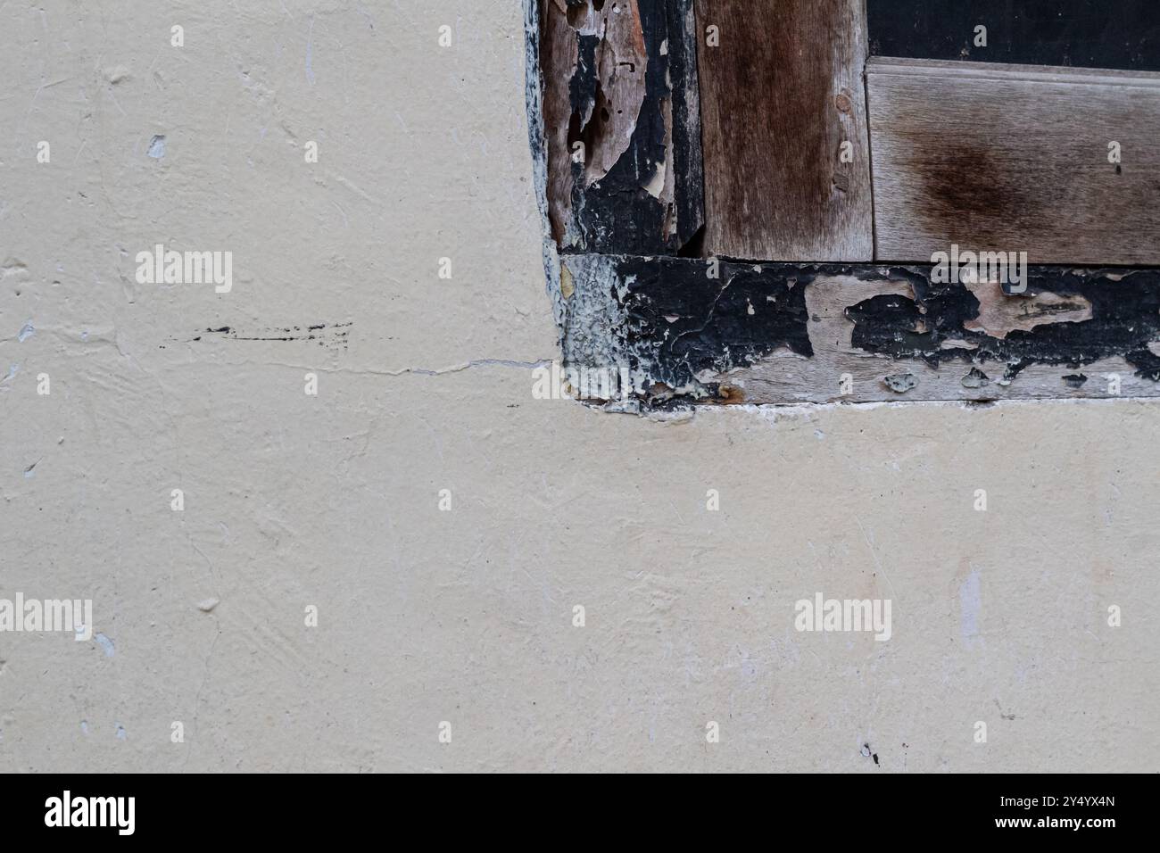 Frammento di parete con graffi e urti Foto Stock