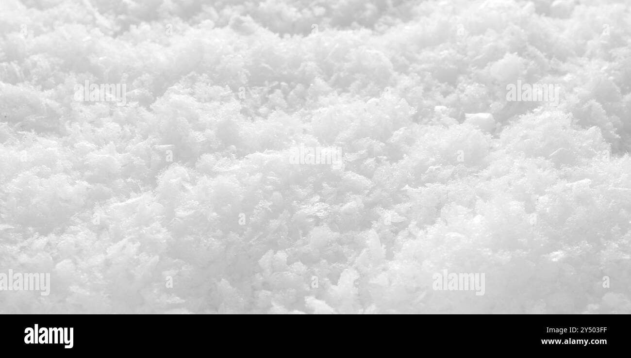 Sfondo di neve con spazio per testo o immagine, sfondo stagionale Foto Stock