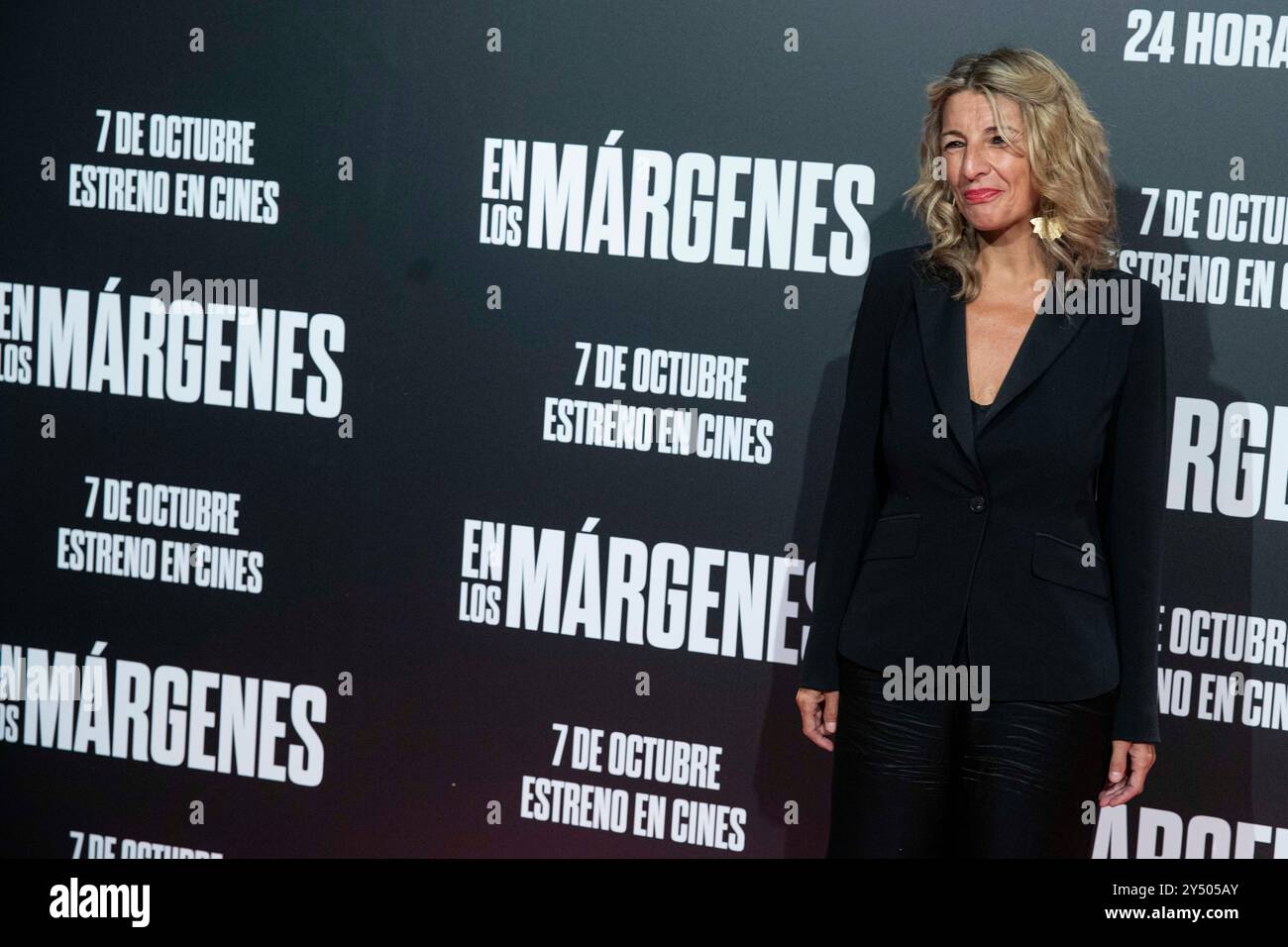 Il ministro del lavoro e dell'economia sociale Yolanda Diaz partecipa al servizio fotografico "EN Los Margenes" il 4 ottobre 2022 a Madrid, Spagna. Foto Stock