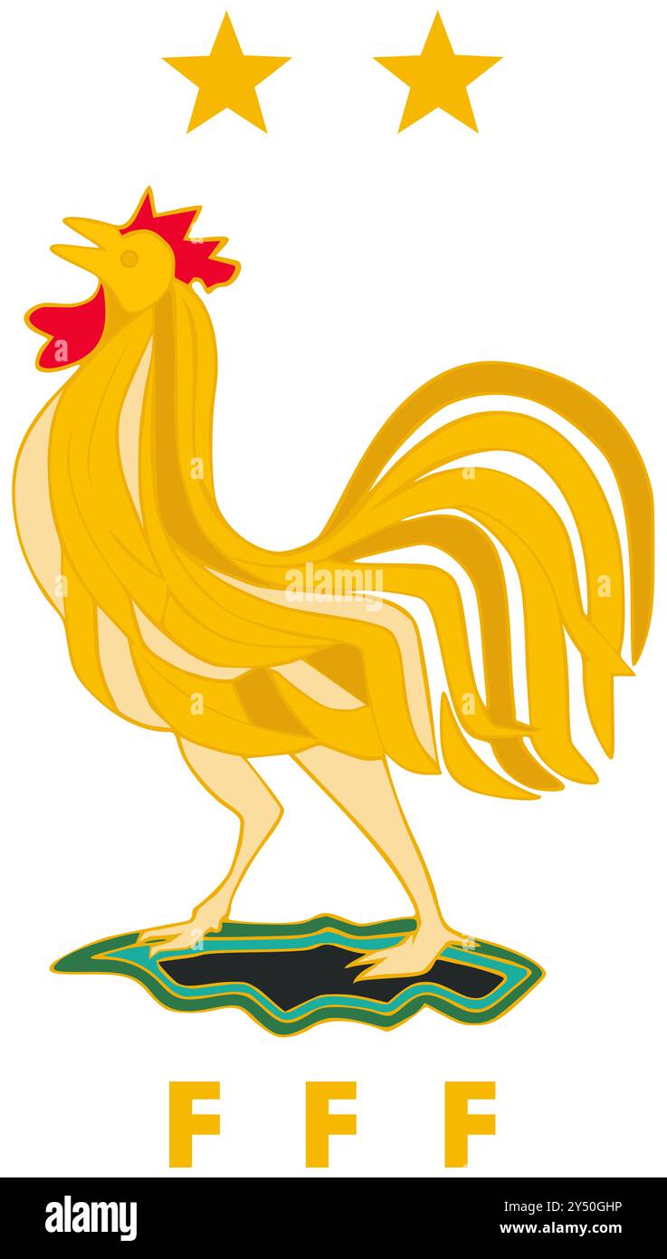 Logo della nazionale di calcio francese Foto Stock