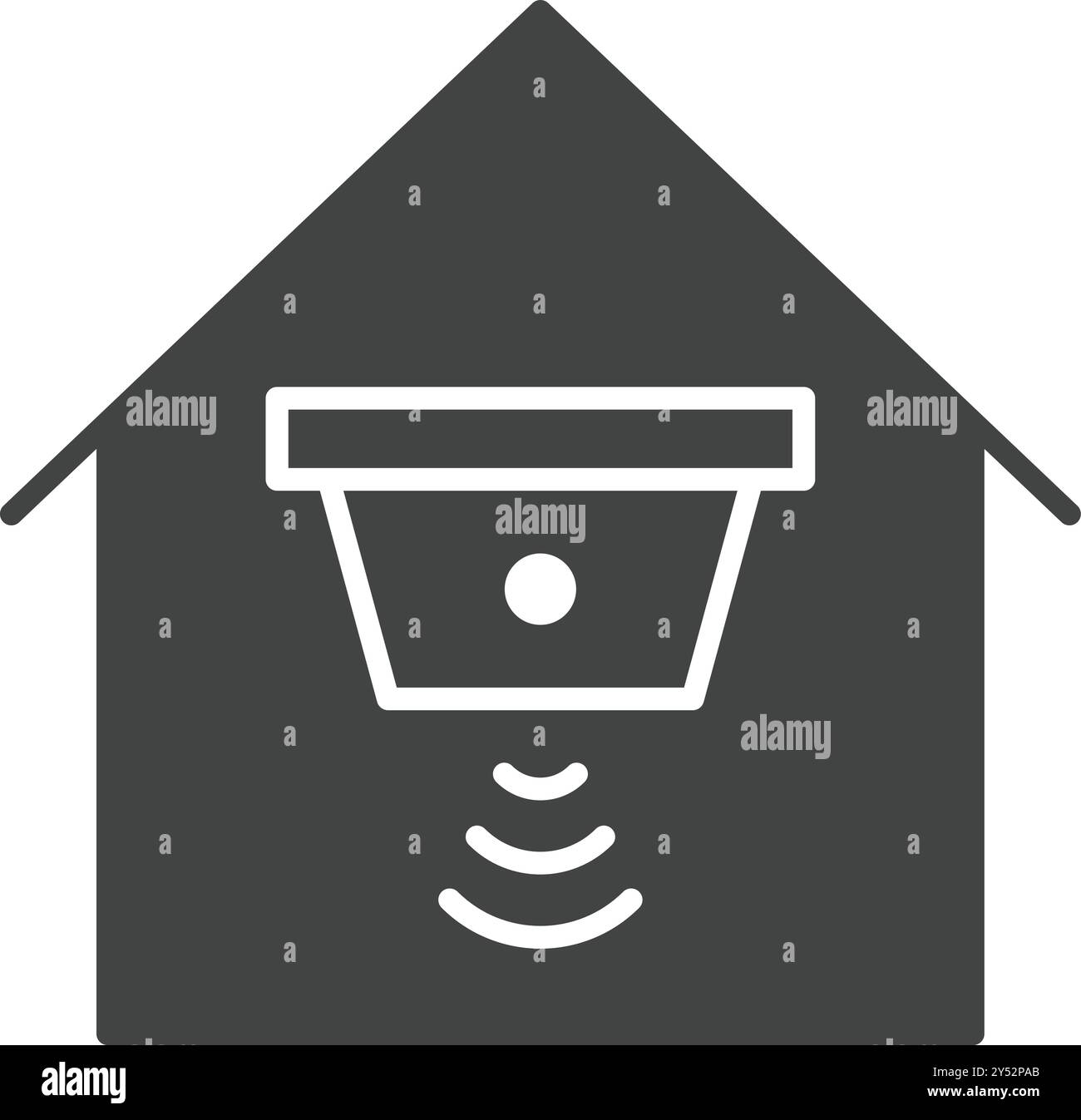 Immagine vettoriale dell'icona del sensore a infrarossi. Adatto per applicazioni mobili applicazioni Web e supporti di stampa. Illustrazione Vettoriale