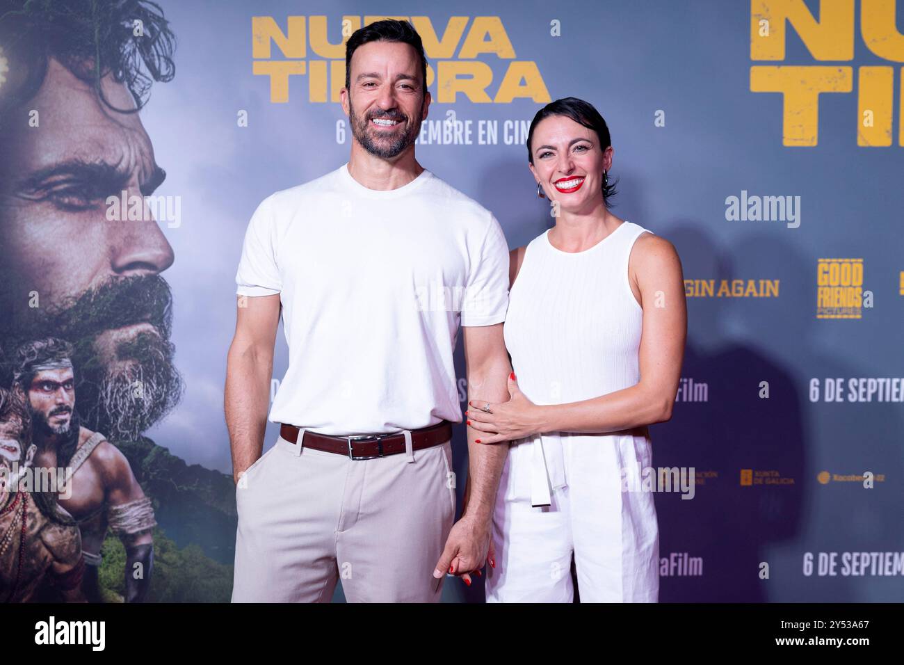 Pablo Puyol e Beatriz Mur hanno partecipato a "Nueva Tierra" Photocall il 4 settembre 2024 a Madrid, Spagna. Foto Stock