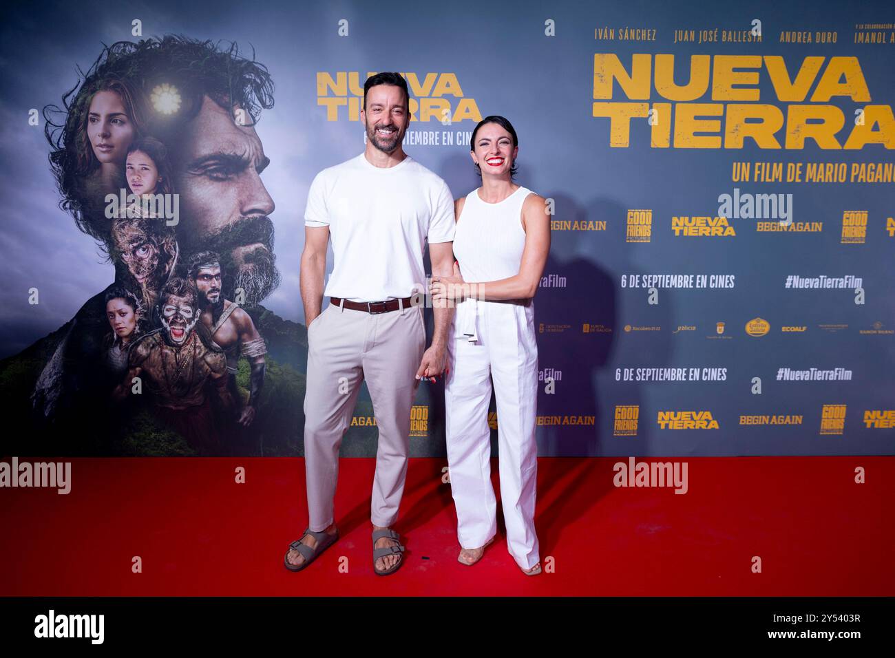 Pablo Puyol e Beatriz Mur hanno partecipato a "Nueva Tierra" Photocall il 4 settembre 2024 a Madrid, Spagna. Foto Stock