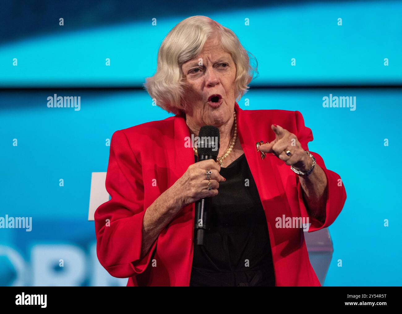 Ann Widdecombe portavoce dell' immigrazione interviene alla CONFERENZA REFORM UK 2024 . Birmingham, NEC. UK Picture garyroberts/worldwidefeatures.com Foto Stock