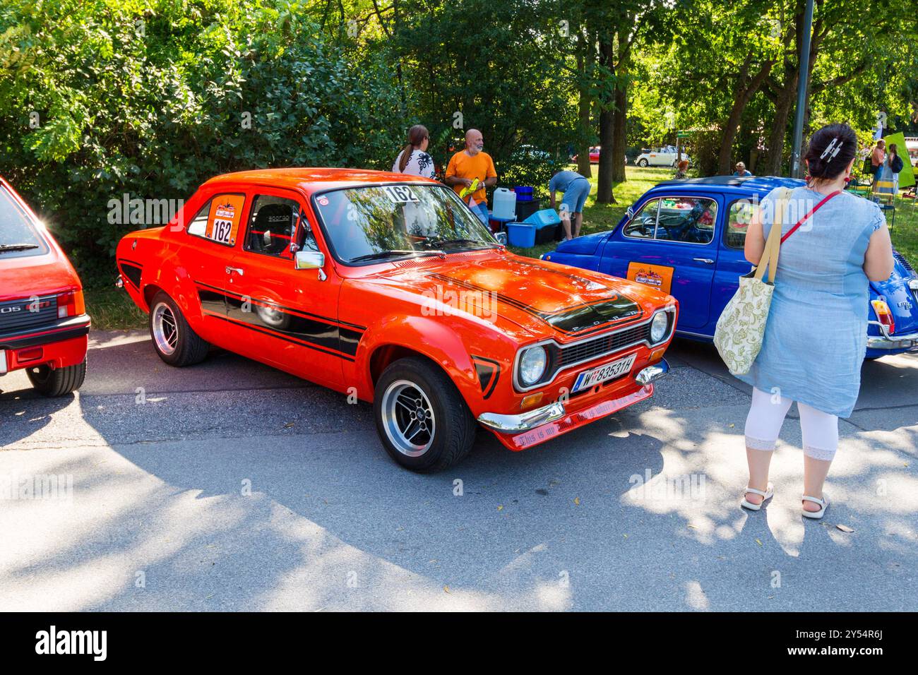 Vienna Classic Days 2024, sfilata di auto d'epoca, Donaupark, Vienna, Austria Foto Stock