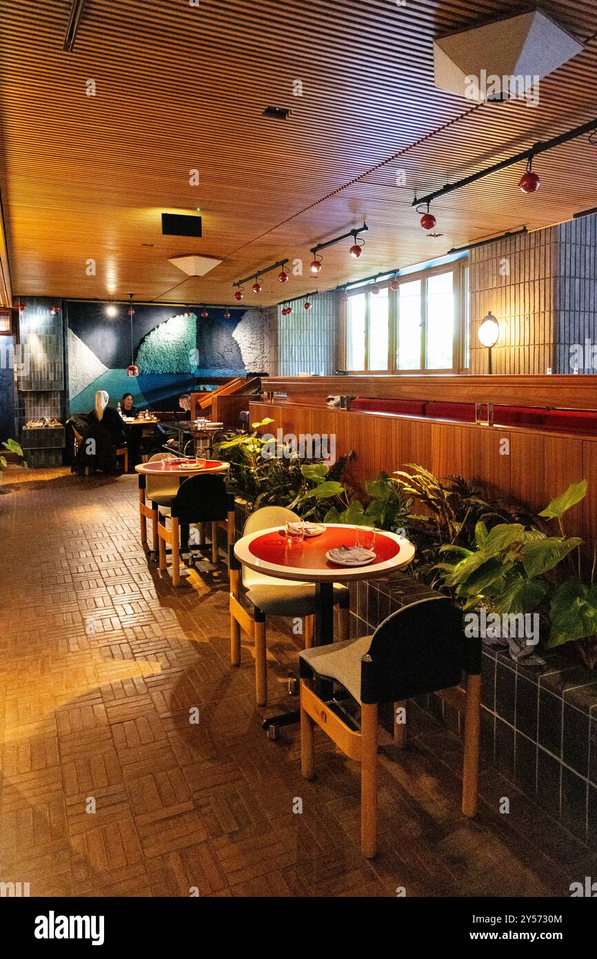 Library Lounge presso lo Standard Hotel di Kings Cross, Londra, Inghilterra Foto Stock