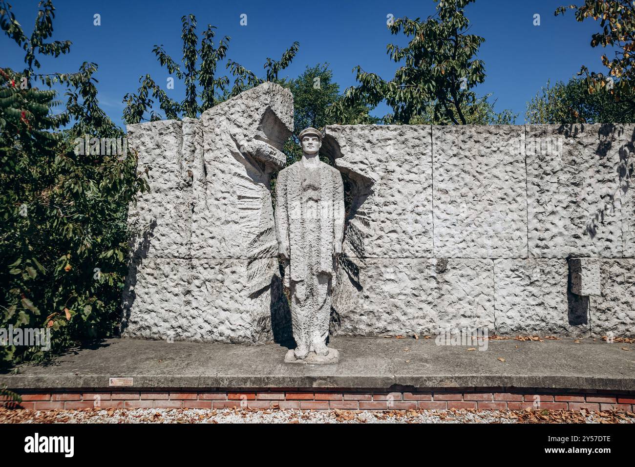 Budapest, Ungheria - 10 agosto 2024: Monumento alla liberazione, artista Istvan Kiss, 1971. Parco Memento Foto Stock