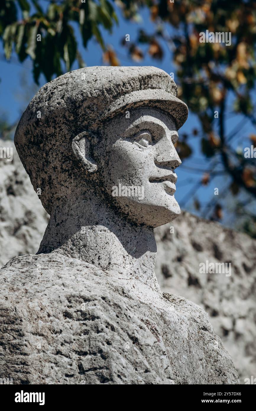 Budapest, Ungheria - 10 agosto 2024: Monumento alla liberazione, artista Istvan Kiss, 1971. Parco Memento Foto Stock