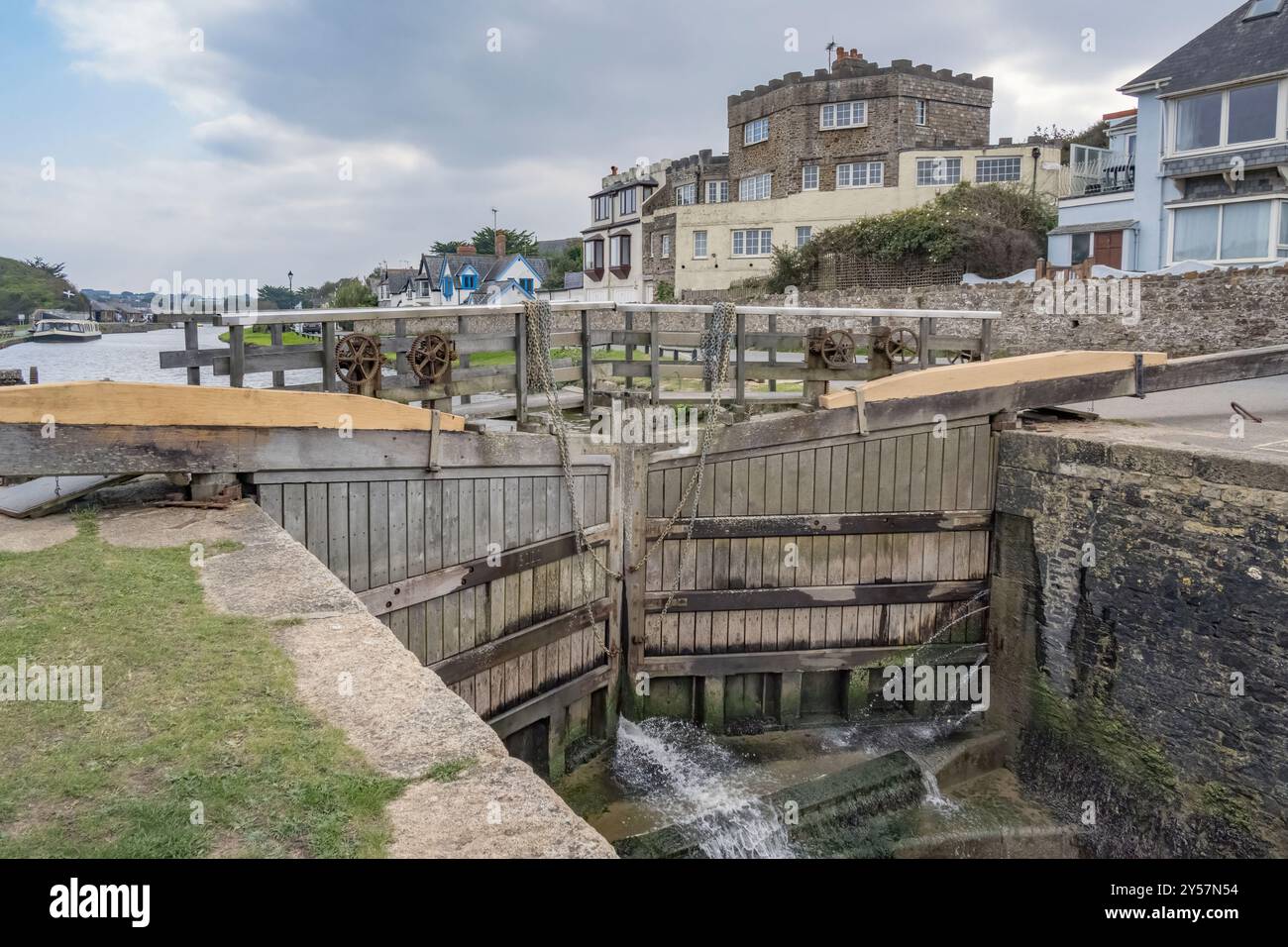 Porta a Bude, nella Cornovaglia nord-occidentale Foto Stock