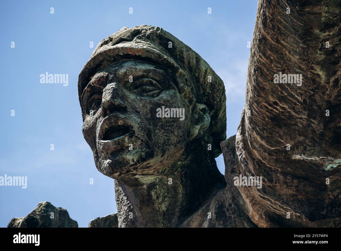 Budapest, Ungheria - 10 agosto 2024: Monumento della Repubblica dei Consigli, artista Istvan Kiss, 1969. Parco dei ricordi. Foto Stock