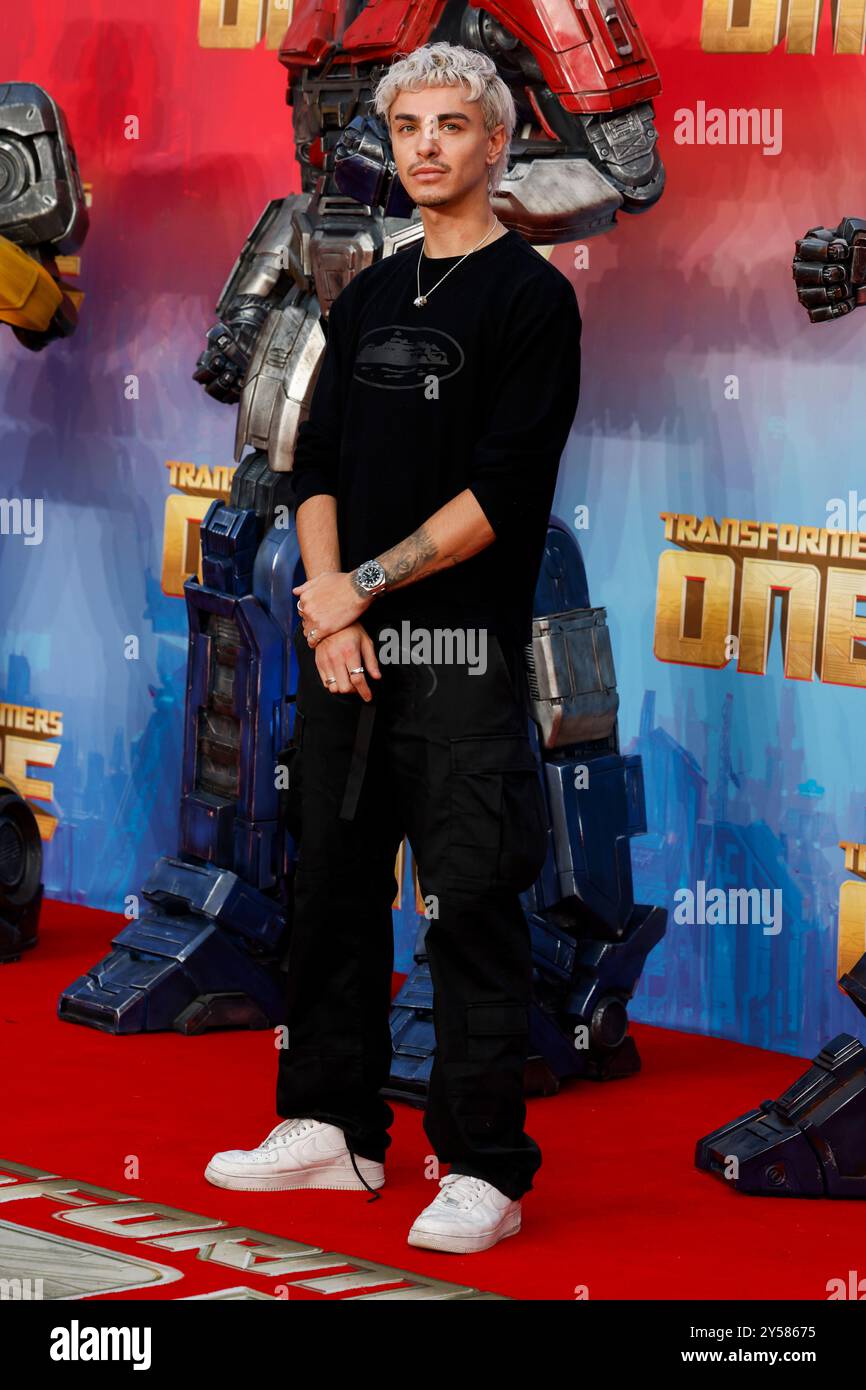 Stevie Ruffs partecipa alla prima europea Transformers One al Cineworld di Leicester Square, Londra. Foto Stock