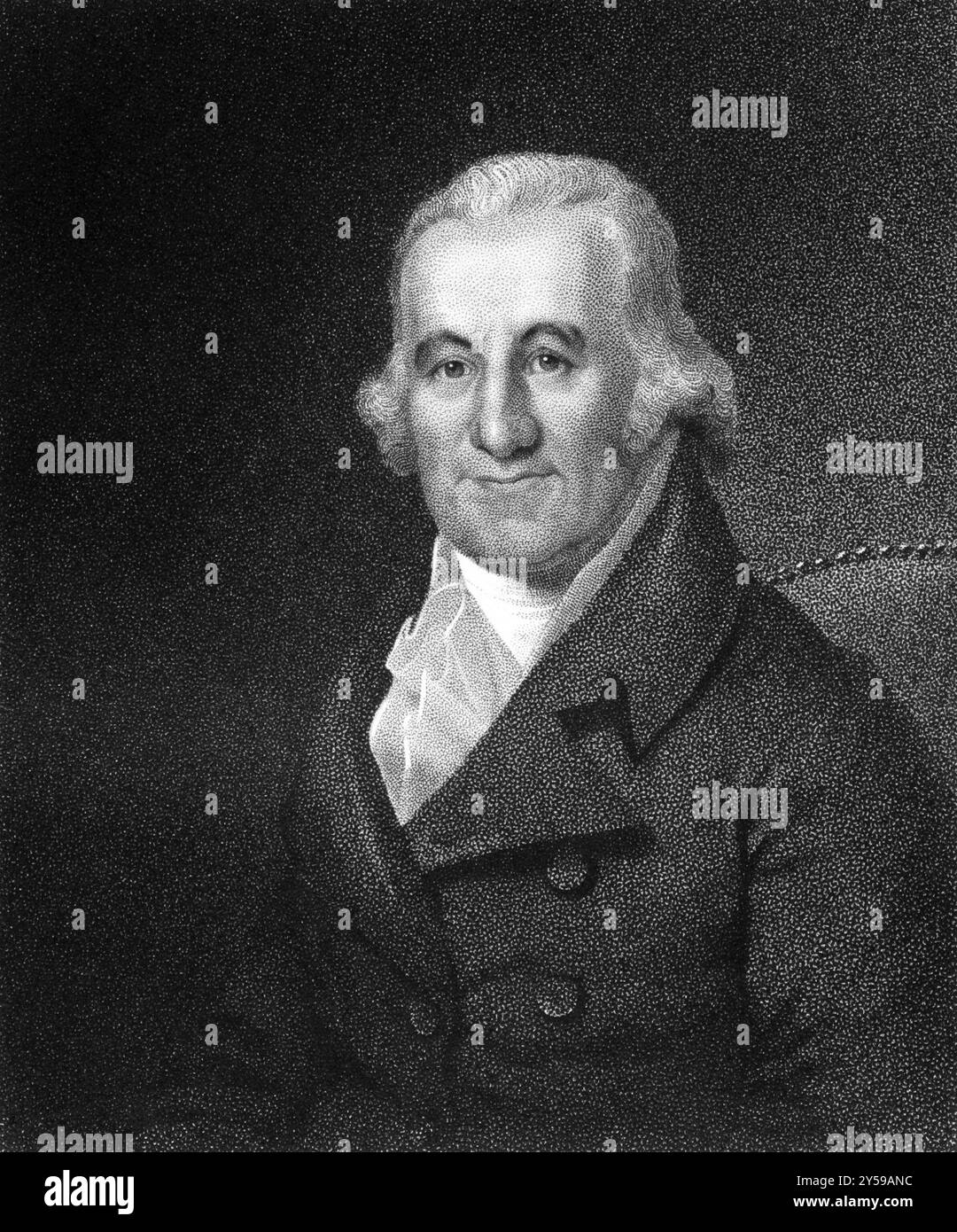 Caspar Wistar (1761-1818) su incisione dal 1835. Medico e anatomista americano. Inciso da J.B.Longacre e pubblicato su National Portrait Galler Foto Stock