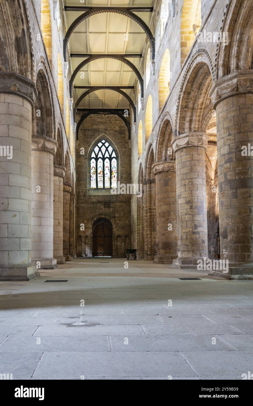 Dunfermline Abbey, Fife, Scozia, Regno Unito, Europa Foto Stock